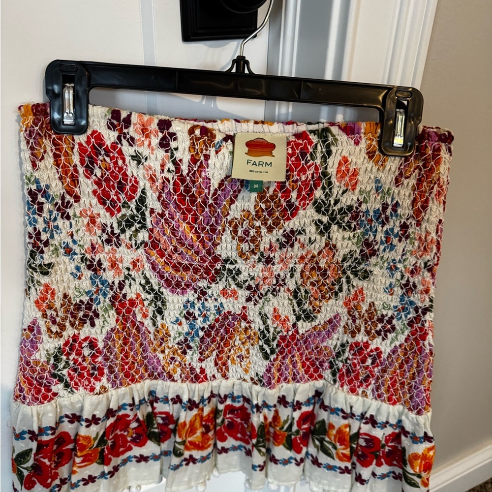 Farm Rio Multicolor Floral Skirt, Size Medium